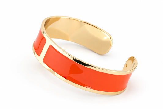 Bracciale Smalto M Arancio