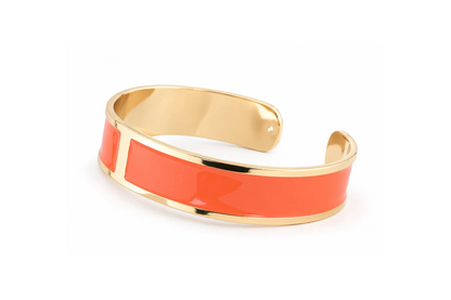 Bracelet Enamel M mm 15 'Coral Orange'