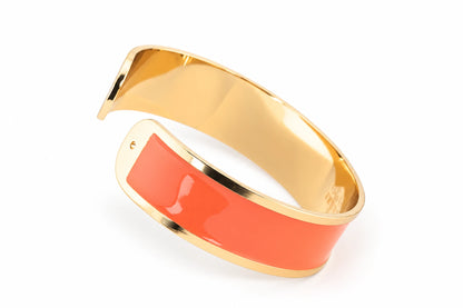 Bracelet Enamel M mm 15 'Coral Orange'