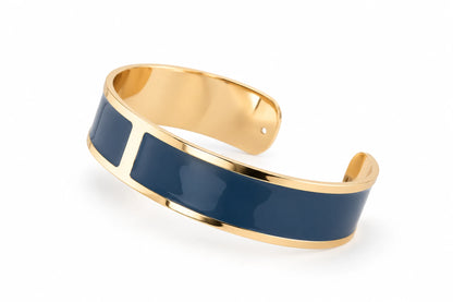 'Blue Armani' M 15mm Enamel Bracelet