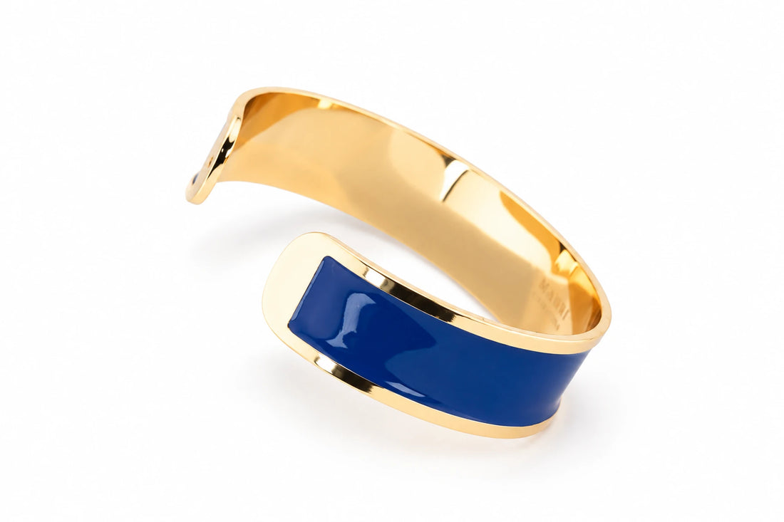 Enamel Bracelet M mm 15 'Blue China'