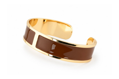 M 15mm 'Cognac' Enamel Bracelet