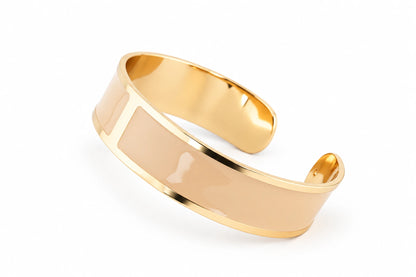 Enamel Bracelet M mm 15 'Crema Fiorentina'