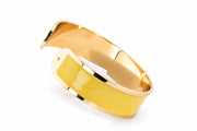 Saffron Yellow Enamel Bracelet M 15 mm