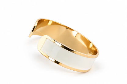 Enamel Bracelet M mm 15 'Milk'