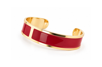 Enamel Bracelet M mm 15 'Marsala'