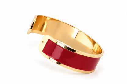 Enamel Bracelet M mm 15 'Marsala'