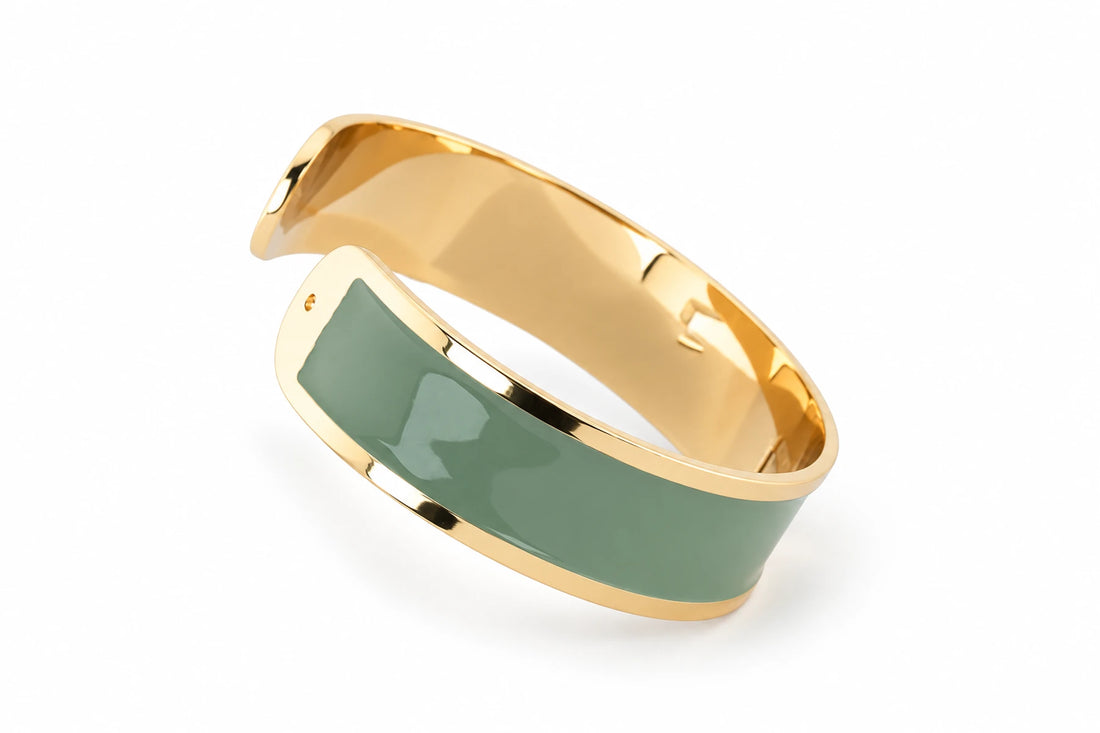 Enamel Bracelet M mm 15 'Mint'
