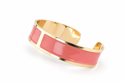 Enamel Bracelet M mm 15 'Pastel Pink'
