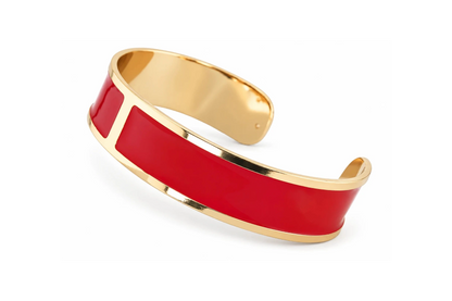 Enamel Bracelet M 15 mm 'Valentino Red'