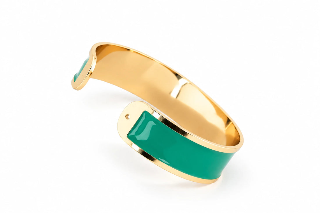 Enamel Bracelet M mm 15 'Emerald'