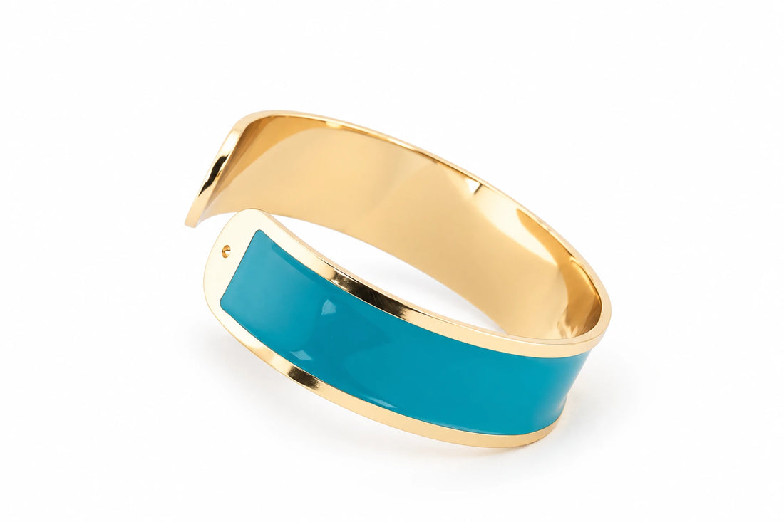 Enamel Bracelet M mm 15 'Turquoise'