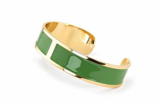 Bracciale Smalto M Verde Aloe