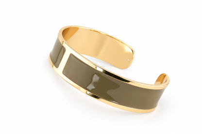 Enamel Bracelet M mm 15 'Military Green'