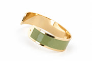 Sage Green Enamel Bracelet M 15mm