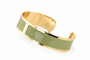 Sage Green Enamel Bracelet M 15mm
