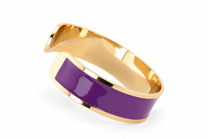 Enamel Bracelet M mm 15 'Purple'