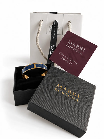 Enamel Bracelet M mm 15 'Blue China'