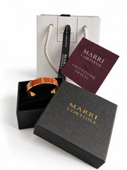Enamel bracelet M mm 15 'Terracotta'