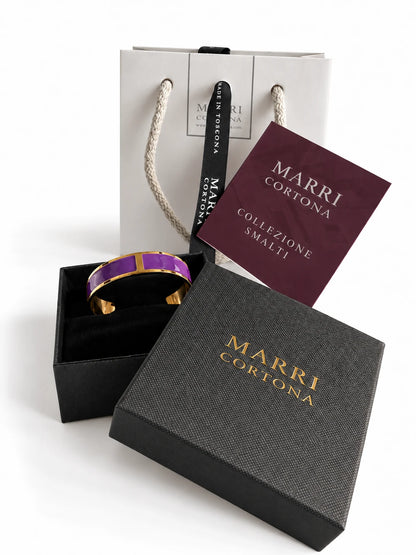 Enamel Bracelet M mm 15 'Purple'