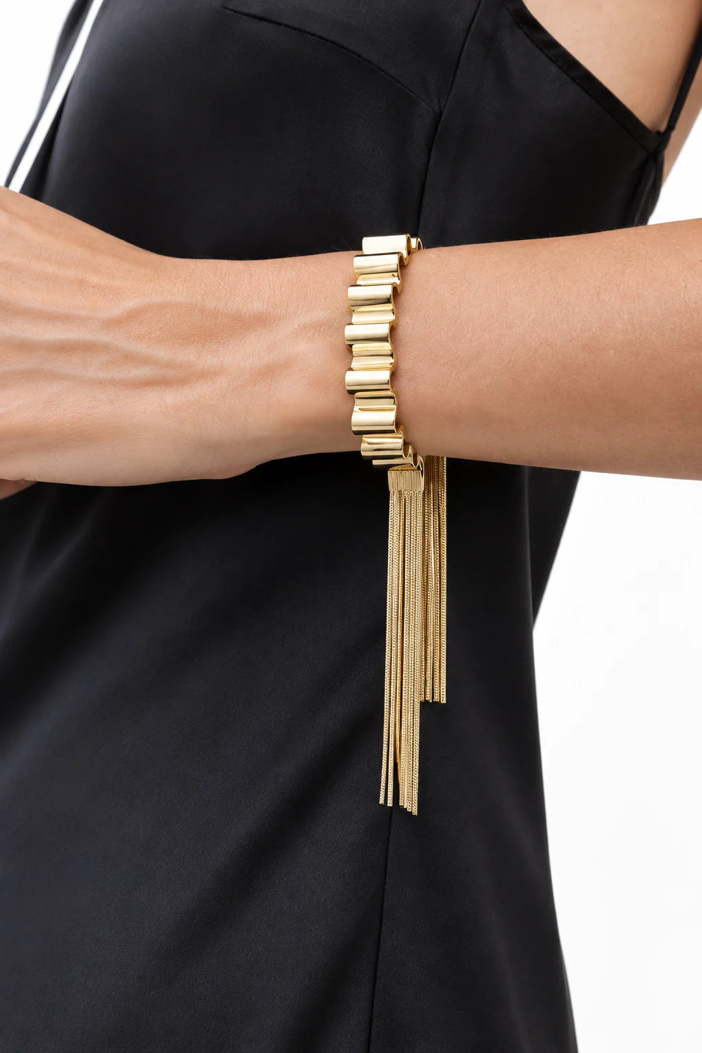'Onde' bracelet with fringes h.1 cm size S (wrist up to 17 cm)