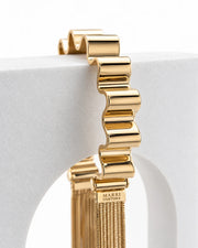 'Onde' bracelet with fringes h.1 cm size S (wrist up to 17 cm)