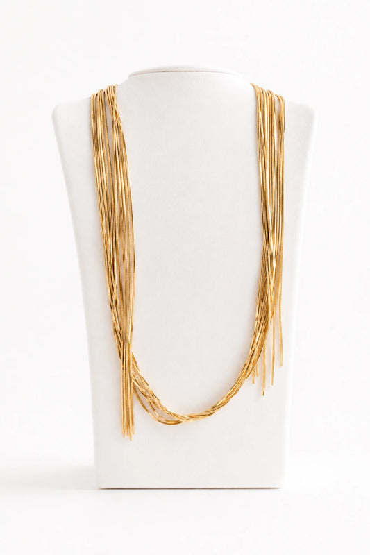 Collana Voila' oro giallo con 6 Fili