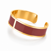 Bracciale Smalto M mm 15 'Marsala'