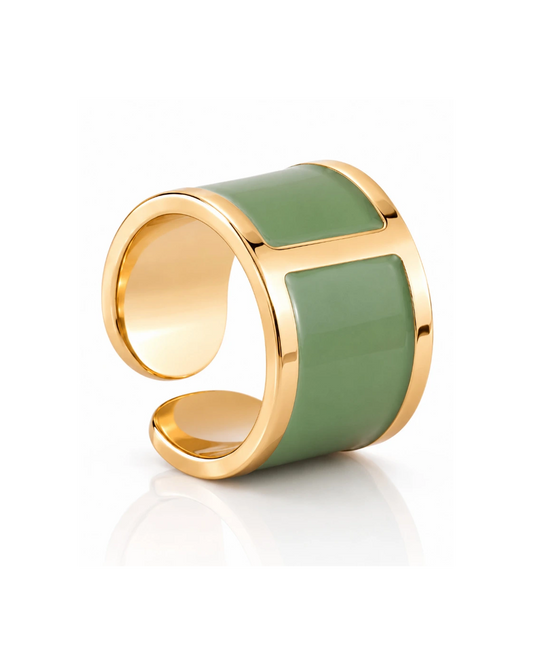 Anello smalto Menta