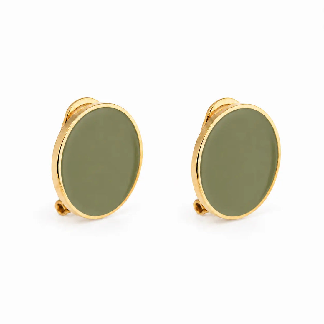 'Black' Enamel Earrings