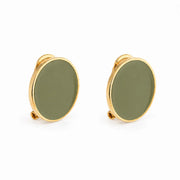 'Black' Enamel Earrings
