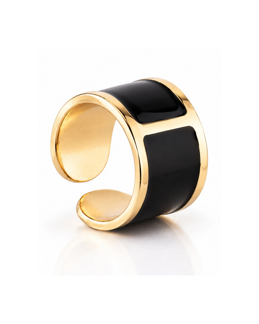 'Black' Enamel Ring