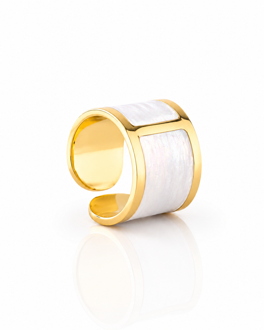 Anillo esmalte 'Nube'