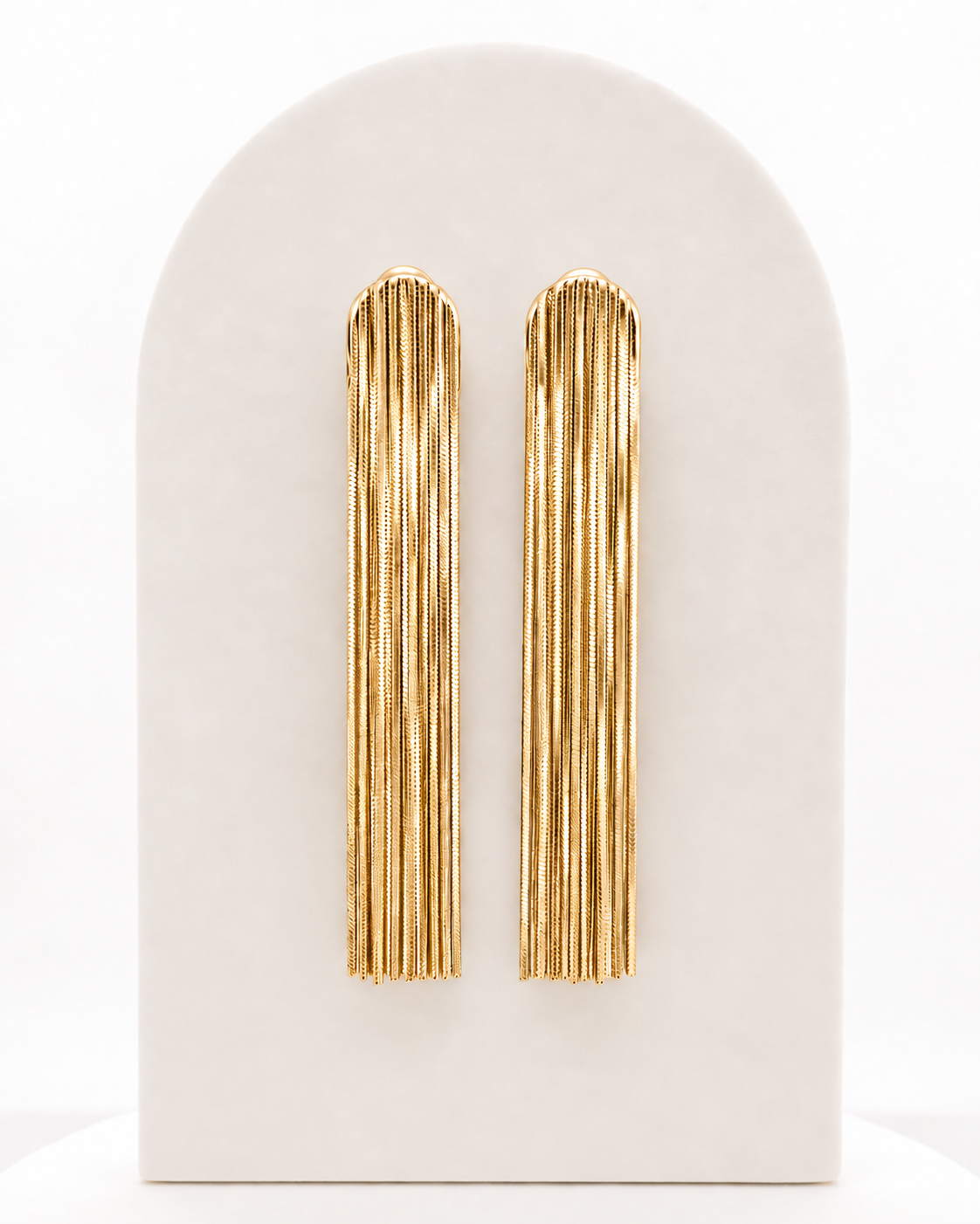 Voila' yellow gold earrings
