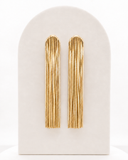 Voila' yellow gold earrings
