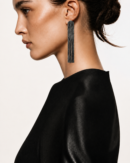 Pendientes Voila' oro negro