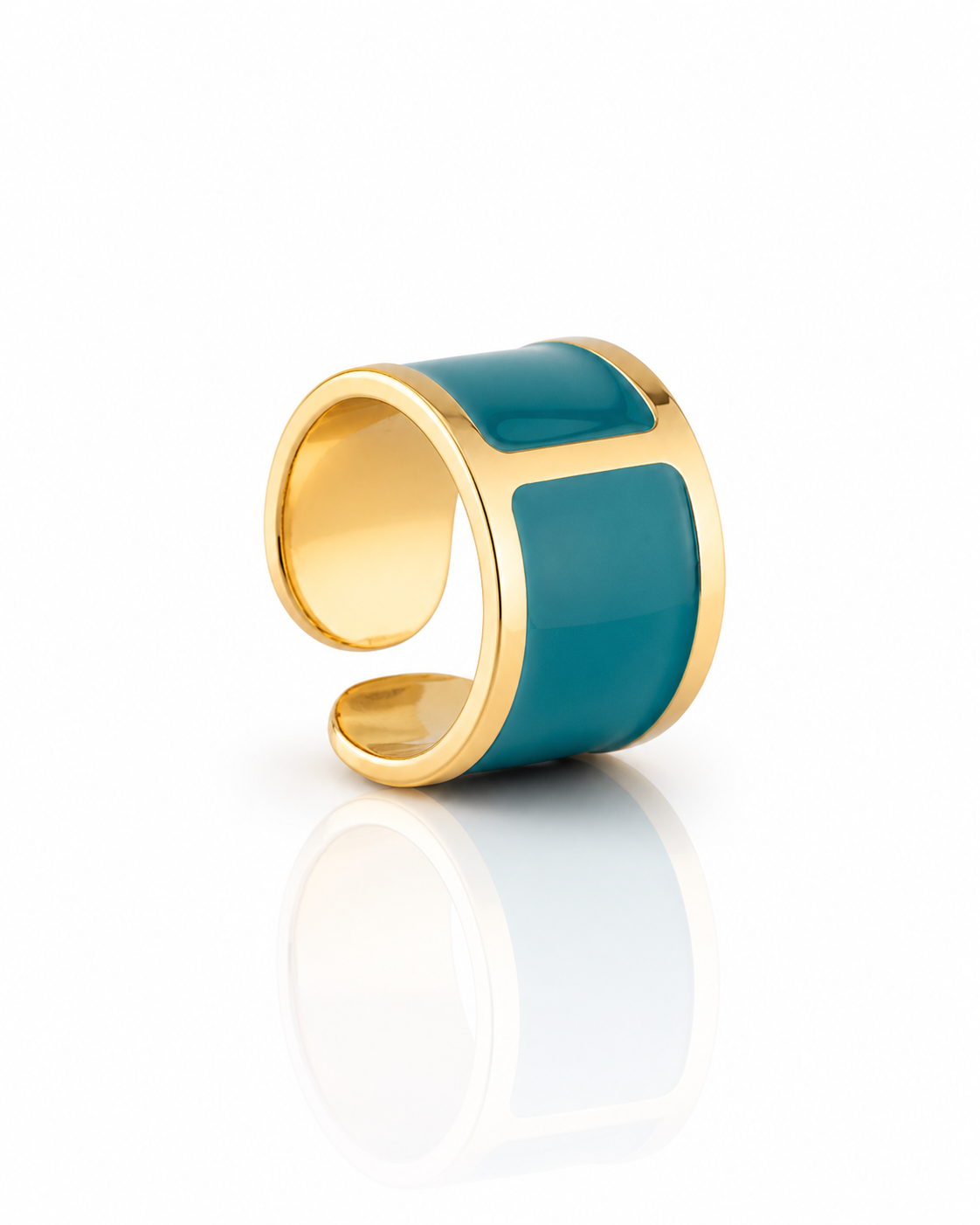 Anello smalto 'Petrolio'