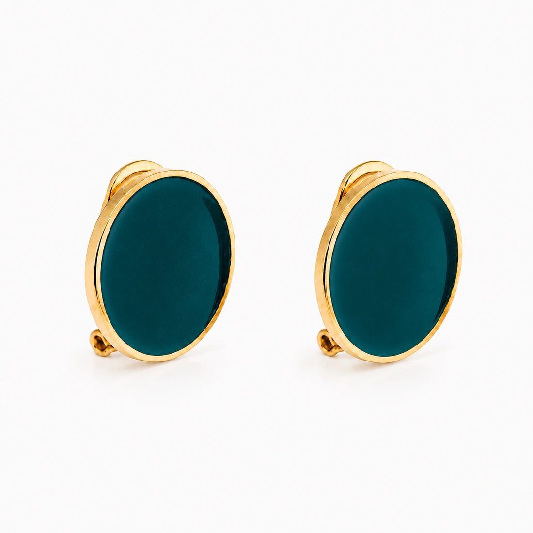 Pendientes de esmalte 'Follaje'