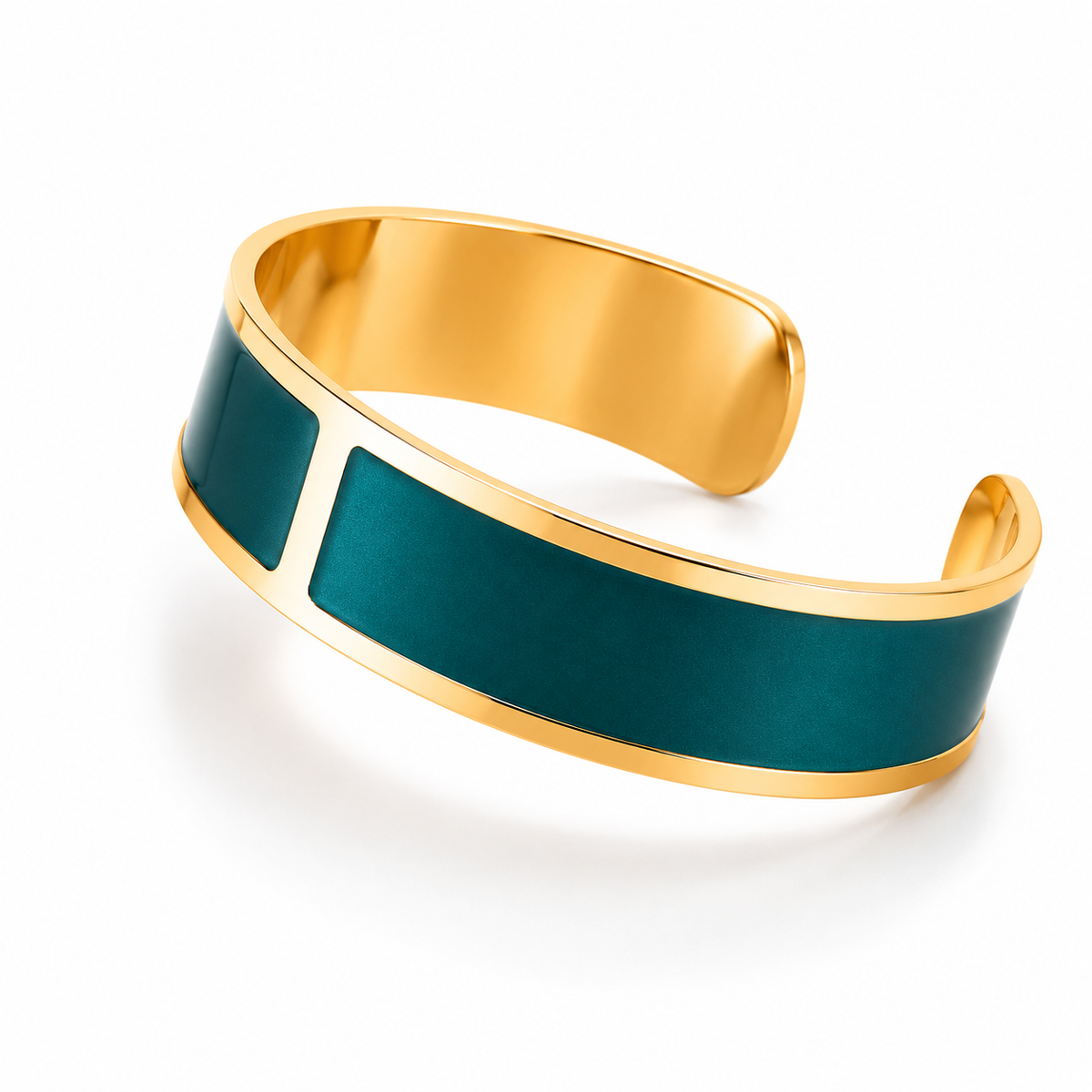 Pulsera Esmalte M 15 mm 'Petróleo'