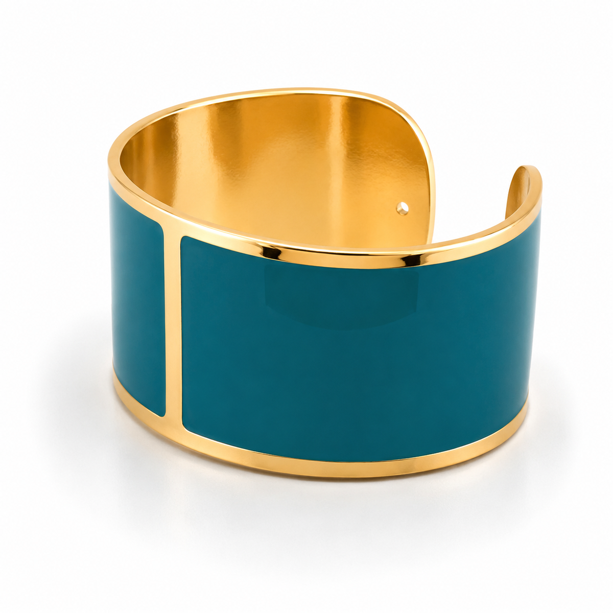 Bracciale Smalto L mm 30 'Petrolio'