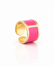 Anello smalto 'Rosa Valentino'