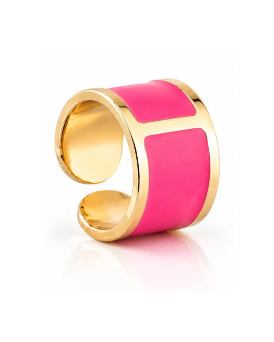 'Rose Valentino' enamel ring