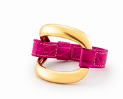 Alligator bracelet 'Pink Valentino'