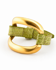 Brazalete de aligátor 'Pistacho'