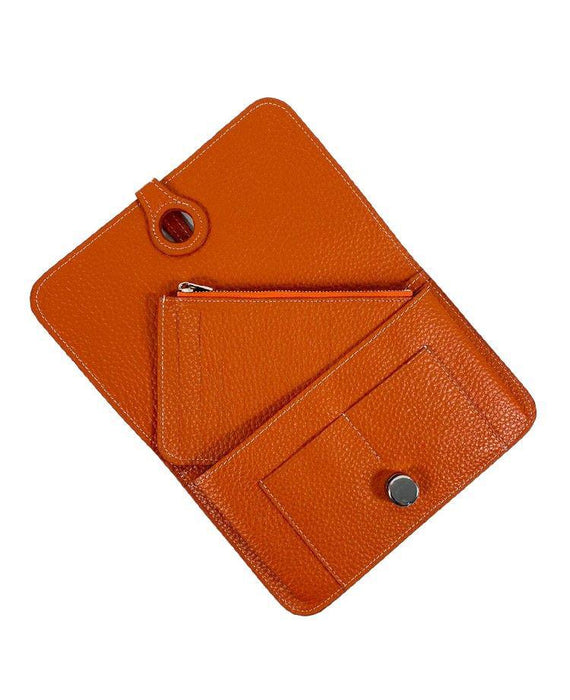 Calipso wallet in Orange leather