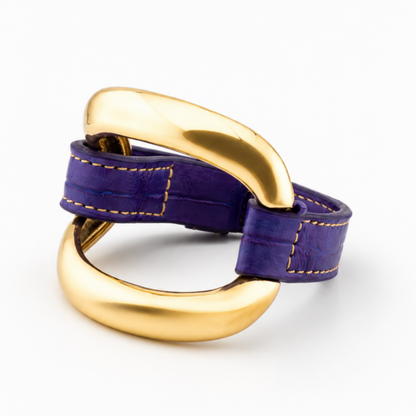 Pulsera Alligator "Ciruela"