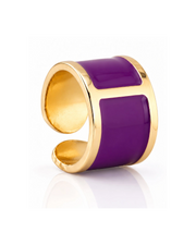 'Plum' Enamel Ring