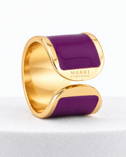 'Plum' Enamel Ring