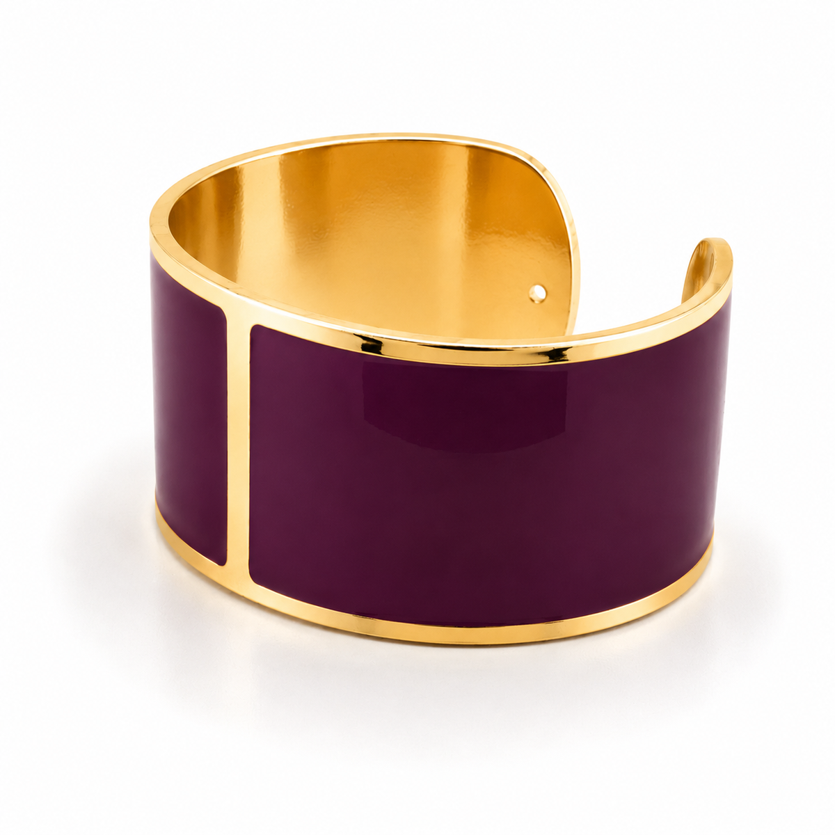 Brazalete esmaltado L 30 mm 'Ciruela'