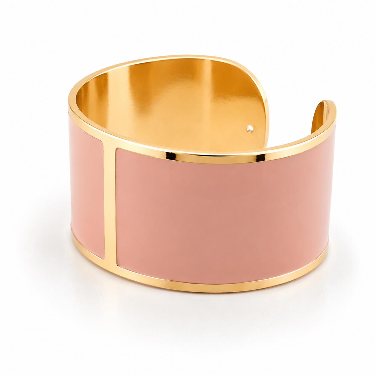 Bracciale Smalto L mm 30 'Rosa Antico'